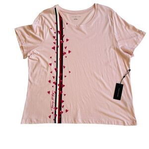 Tommy Hilfiger Light Pink T-Shirt - Size 1X